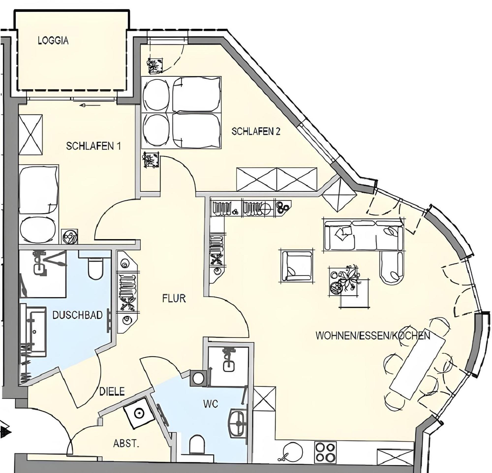 Duhner Allee 10, Moewenblick Apartment